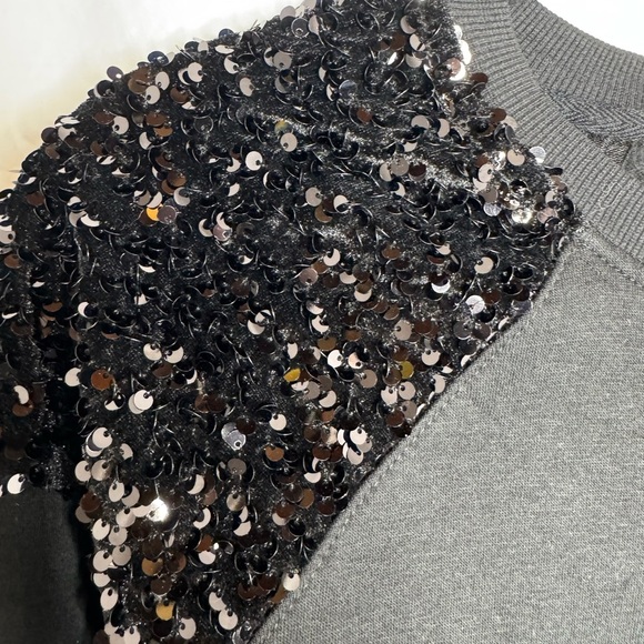 NWT Maurice’s Black Sequin Oversized Casual Sweater size Small - Picture 3 of 6